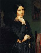 Hippolyte Flandrin Portrait of Madame Flandrin oil painting on canvas